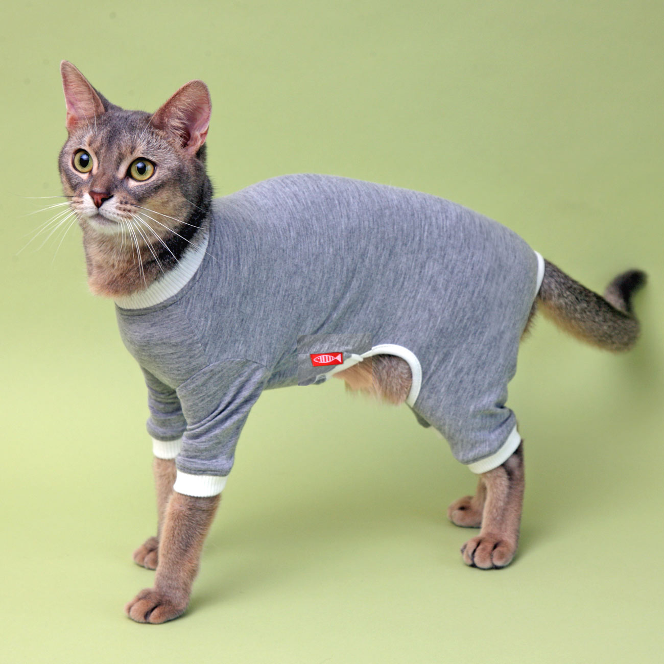 L.W.D.　猫の暮らし　スーパーガードスーツキャット　【猫服　舐め防止　防寒　綿100%】